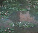 Claude Monet Canvas Paintings - Monet Water Lillies I